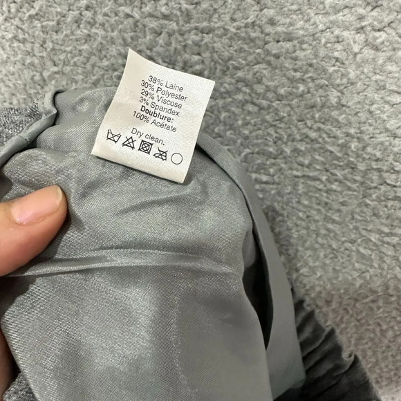 J.crew womens skirt 0 gray pull on mini wool blend paperbag waist pockets - Picture 8 of 8